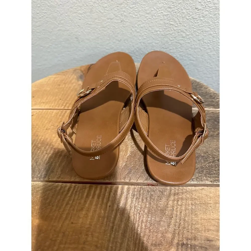 Market & Spruce Brown Casual Sandals size 6